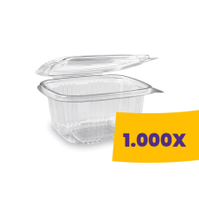 T-depo Egybefedeles doboz - szögletes PET 500ml (Karton - 1000 db) papírárú, csomagoló és tárolóeszköz