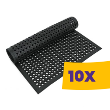 T-depo Erős gumi lábtörlő fekete 40x60cm (Karton - 10 db) lakástextília