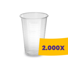 T-depo Műanyag pohár átlátszó - PP 300ml (Karton - 2000 db) papírárú, csomagoló és tárolóeszköz