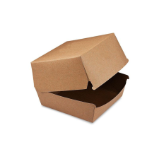 T-depo Papír hamburgeres doboz - ragasztott 11,5x11,5x9cm papírárú, csomagoló és tárolóeszköz