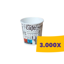 T-depo Papírpohár mintás - 60mm 120ml (Karton - 3000 db) papírárú, csomagoló és tárolóeszköz