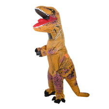 T-REX óriás barna dinoszaurusz felfújható jelmez 1.5-1.9m jelmez