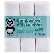 T-tomi Bambusz textilpelenka, fehér - 3 db pelenka