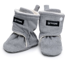T-tomi Booties Grey babacipő 0-3 months Warm gyerek cipő