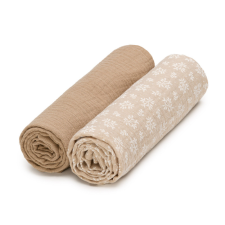 T-tomi prémium minőségű BIO muszlin textil pelenka, Ágacskák, 2db mosható pelenka