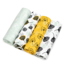 T-tomi prémium minőségű puha textil pelenka, Pitypang, 4db mosható pelenka