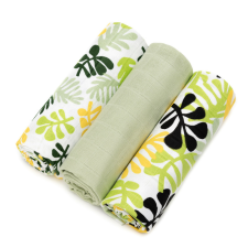 T-tomi prémium minőségű tetra textil pelenka, 70x70cm, trópusi, 3db mosható pelenka