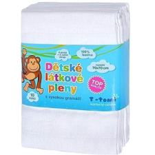 T-tomi TETRA HIGH QUALITY textilpelenka, fehér, 70 × 70, 10 db pelenka