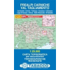 Tabacco 013. Prealpi Carniche - Val Tagliamento turista térkép Tabacco 1: 25 000