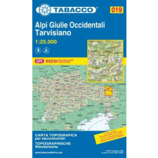 Tabacco 019. Alpi Giulie Occidentali - Tarvisiano turista térkép Tabacco 1: 25 000 TAB 2519 térkép