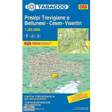 Tabacco 068. Prealpi turista térkép Tabacco 1: 25 000 2017 térkép