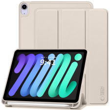  Tablettok iPad mini 7 2024 - arany színű smart case, ceruza tartóval tablet tok