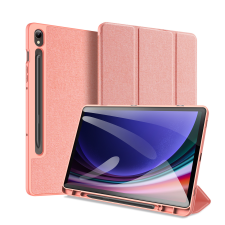  Tablettok Samsung Galaxy Tab S9 FE 10,9 coll (SM-X510, SM-X516) - DUX DUCIS DOMO pink smart case ceruza tartóval tablet tok
