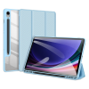  Tablettok Samsung Galaxy Tab S9 FE 10,9 coll (SM-X510, SM-X516) - DUX DUCIS TOBY világoskék ütésálló tok, ceruza tartóval