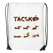 Tacskó - Sport táska fehér v2 tornazsák