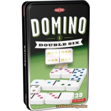Tactic Domino Dupla 6-os szett fém dobozban társasjáték