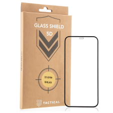 Tactical Apple iPhone 12/12 Pro TACTICAL 5D HD Full Cover Üvegfólia - Fekete mobiltelefon kellék