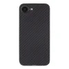 Tactical Apple iPhone 16e, Műanyag hátlap védőtok, közepesen ütésálló, aramidszállal, Magsafe töltővel kompatibilis, karbon minta, Tactical MagForce Aramid, fekete