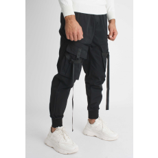  Tactical Black Cargo - fekete oldalzsebes nadrág - Méret: XXL