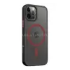 Tactical iPhone 12 Pro / 12 TACTICAL MAGFORCE HYPERSTEALTH 2.0 szilikon telefonvédő ütésállóság, MagSafe, FEKETE/PIROS (TACTICAL_57983121083)