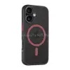 Tactical iPhone 16 TACTICAL MAGFORCE HYPERSTEALTH 2.0 szilikon telefonvédő ütésállóság, MagSafe, FEKETE/PIROS (TACTICAL_57983121865)