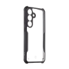 Tactical Quantum Stealth Samsung Galaxy Galaxy S25 hátlap tok, átlátszó/fekete