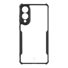 Tactical Quantum Stealth Samsung Galaxy S25 Edge hátlap tok, átlátszó/fekete tok és táska