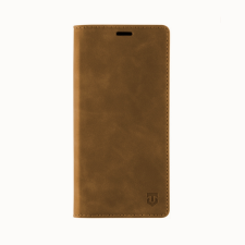 Tactical Samsung Galaxy A73 5G Telefontok - Tactical Xproof világosbarna szilikon keretes mágneses könyvtok tok és táska