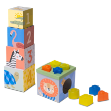  Taf Toys kockapiramis - Szavanna formabedobó 12725 egyéb bébijáték