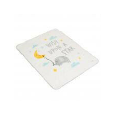  TAKARÓ Softy 110x140cm Wish upon a star FEHÉR babaágynemű, babapléd