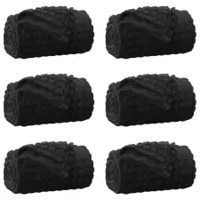  Takarók 6 pcs Fekete 240 x 220 cm Gyapjú lakástextília