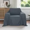  Takarók 6 pcs Sötétszürke 210 x 140 cm Gyapjú