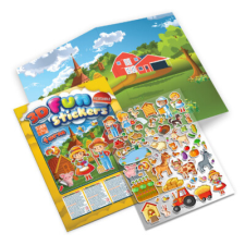 TAKTIK Vydavateľstvo, s.r.o. 3D Fun Stickers - Farm gyermek- és ifjúsági könyv