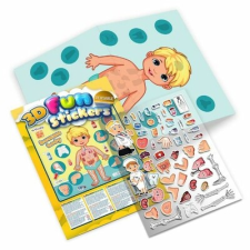 TAKTIK Vydavateľstvo, s.r.o. 3D Fun Stickers - Human Body gyermek- és ifjúsági könyv