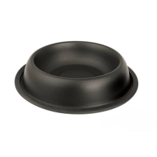 Tál Fém Etető Gumiperemes, Fekete, 0,9l /18cm/ kutyafelszerelés