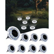  Talajba süllyeszthető napelemes LED lámpa – 8db hidegfehér 61825230 világítás