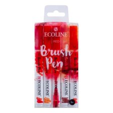 Talens Akvarell ecsetfilc készlet , Set of 5 Red / Ecoline Brush Pen (5 db) filctoll, marker