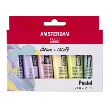 Talens Amsterdam akrilfesték készlet 20 ml - Pastel Acrylics (6 db) akrilfesték