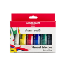 Talens Amsterdam akrilfesték készlet - 6x20 ml akrilfesték