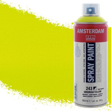 Talens Amsterdam vízbázisú akrilfesték spray, 400 ml - 243, greenish yellow akrilfesték