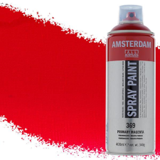 Talens Amsterdam vízbázisú akrilfesték spray, 400 ml - 369, primary magenta akrilfesték