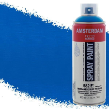 Talens Amsterdam vízbázisú akrilfesték spray, 400 ml - 582, manganese blue phthalo akrilfesték
