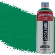 Talens Amsterdam vízbázisú akrilfesték spray, 400 ml - 615, emerald green akrilfesték