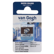 Talens Van Gogh szilkés akvarellfesték, 1/2 szilke - 411, burnt sienna akvarell