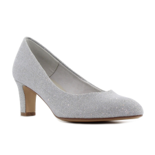 Tamaris csillogó ezüst női magassarkú Méret:39 női cipő