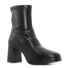 Tamaris fekete magassarkú női bokacsizma Méret:40 női csizma, bakancs