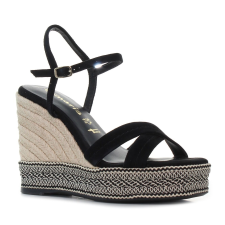 Tamaris fekete női éktalpú szandál Méret:38 női szandál