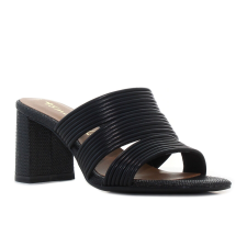 Tamaris fekete női magassarkú papucs Méret:38 női papucs