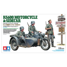 tamiya 1/35 KS600 oldalkocsis katonai motor modell makett