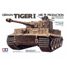tamiya German Tiger I tank műanyag modell (1:35) (MT-35194) autópálya és játékautó